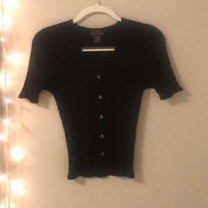 Black Knit Top